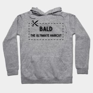 Bald Ultimate Haircut Black Hoodie